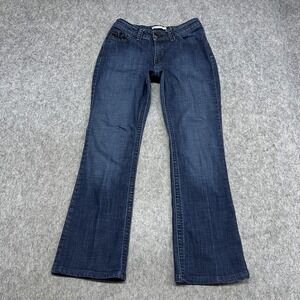 Lee Jeans Womens 10 Blue Slender Secret Low Rise Bootcut Stretch‎ Velvet Floral